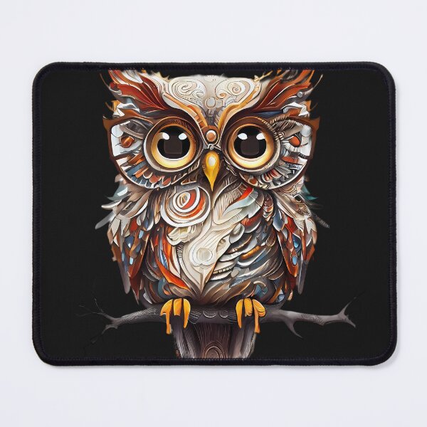 Item preview, Wise Owl in Spectacles: Illustration designed and sold by MTJ-Mushrooms.