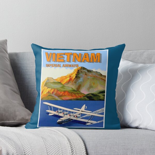 Item preview,  IMPERIAL AIRWAYS : Vintage Fly To VIETNAM Travel Advertising Print designed and sold by posterbobs.