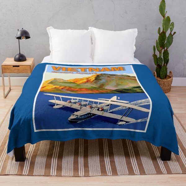 Item preview, IMPERIAL AIRWAYS : Vintage Fly To VIETNAM Travel Advertising Print designed and sold by posterbobs.