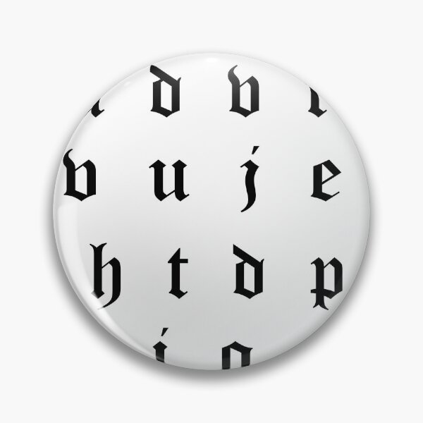Item preview, Old English Alphabets black designed and sold by flydye.