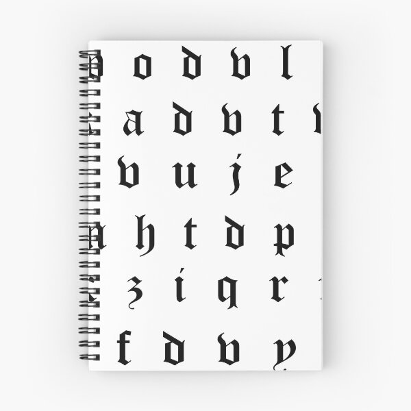 Item preview, Old English Alphabets black designed and sold by flydye.