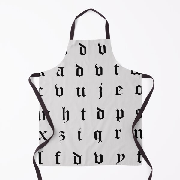 Item preview, Old English Alphabets black designed and sold by flydye.