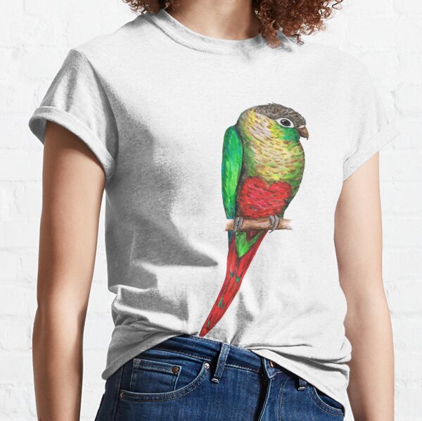 Conure with a heart on its belly Classic T-Shirt