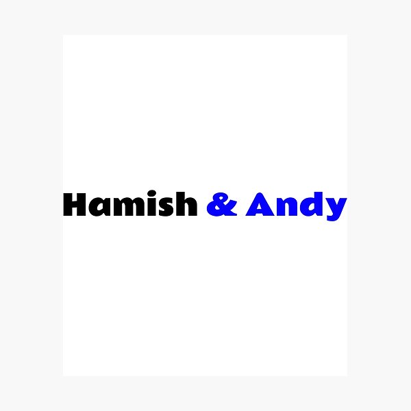 Item preview, Hamish And Andy designed and sold by ShelCreationsCA.