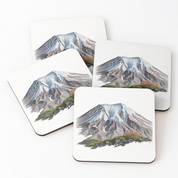 Item preview, Mt St Helens Color Pencil Art Print designed and sold by clakedesigns.