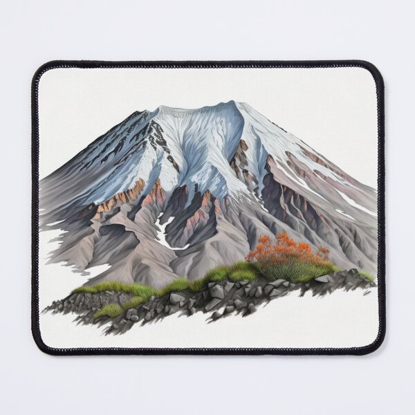 Item preview, Mt St Helens Color Pencil Art Print designed and sold by clakedesigns.