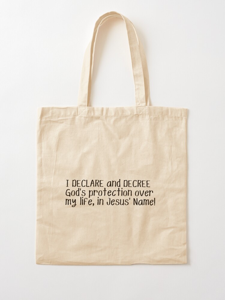 God's Name Is a Place Of Protection Tote Bag God's Name Is a Place Of Protection Tote Bag
