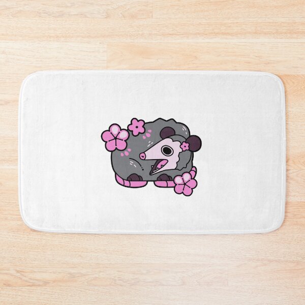 Item preview, Possum with pink sakura cherry blossoms designed and sold by Mossysplashart.