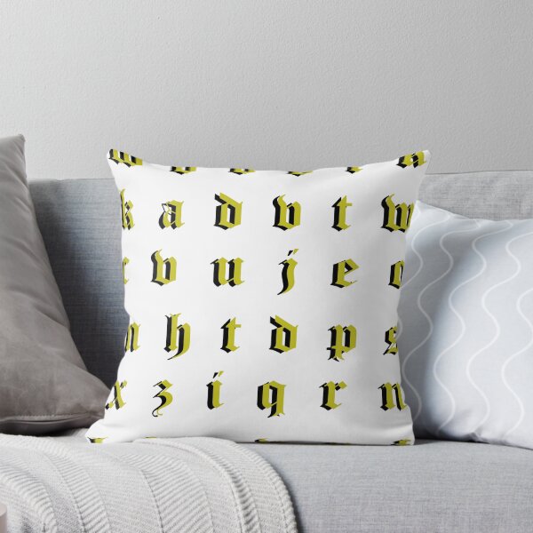 Item preview, Old English Alphabets yellow designed and sold by flydye.