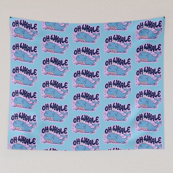 Item preview, Oh whale funny summer quote sticker designed and sold by tqueen.