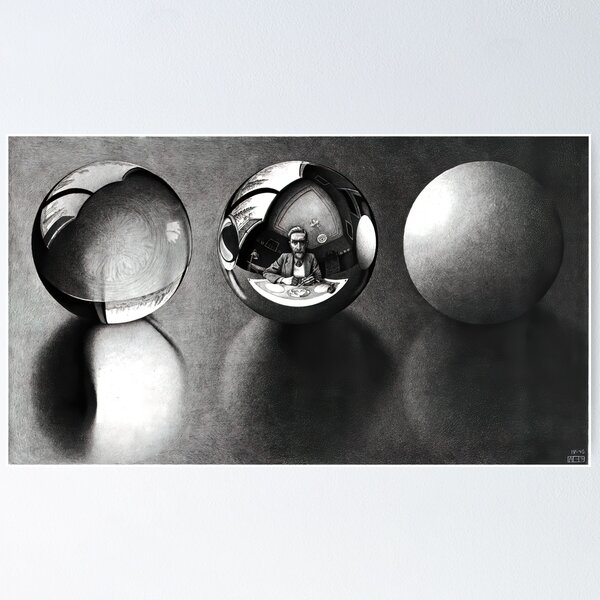 Item preview, Escher - Three Spheres II designed and sold by funnypixels.