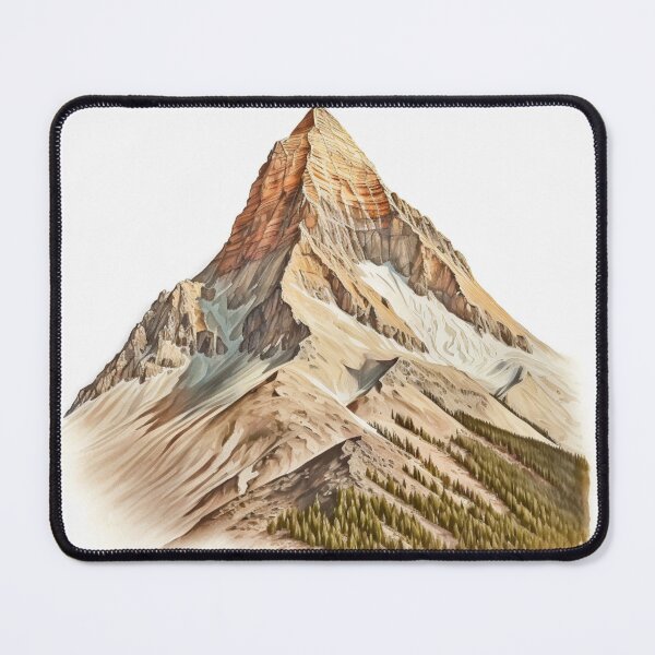 Item preview, Mt Thielsen Color Pencil Art Print designed and sold by clakedesigns.
