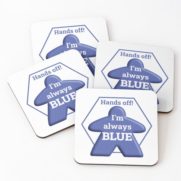 Item preview, Hands Off I'm Always Blue - Board game inspired meeple design - Table Top Gaming designed and sold by WindmillBay.