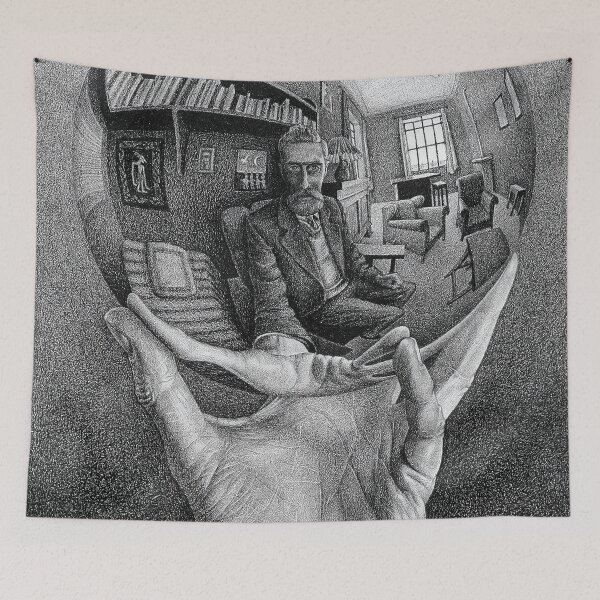 Item preview, Escher - Hand with Reflecting Sphere designed and sold by funnypixels.
