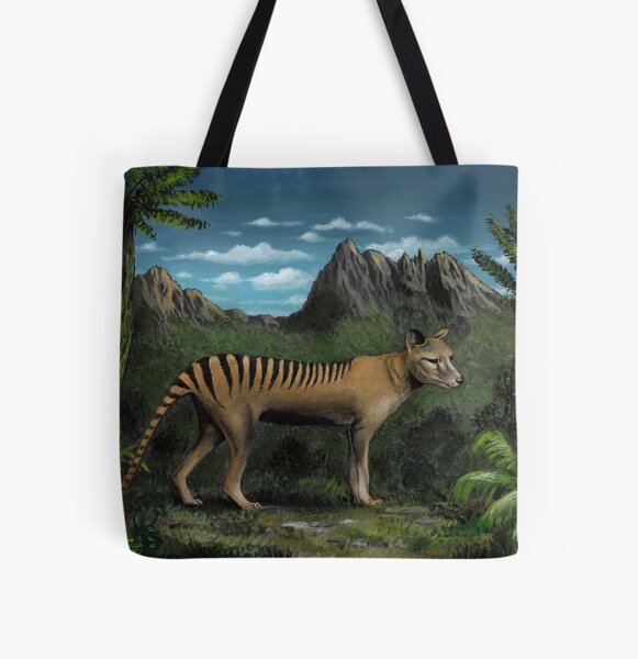 Tasmanian Tiger / Thylacine All Over Print Tote Bag