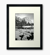 EL CAPITAN, WINTER Framed Print
