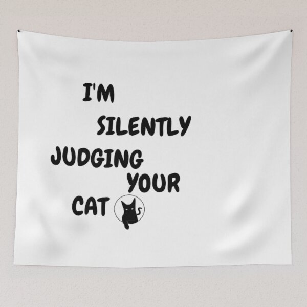 Item preview, I'm silently judging your cat. Gift for cat lovers T- shirt designed and sold by lovelyshopella.
