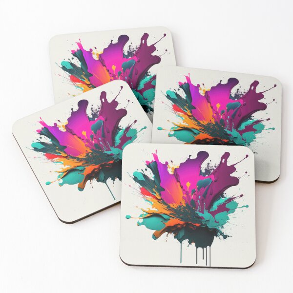 Item preview, Abstract colorful oil splash version 2 designed and sold by Gatterwe.