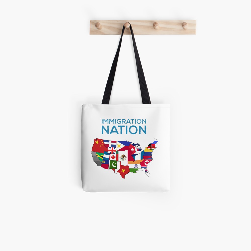 Usa Immigration Nation Tote Bag By Thewishdesigns Redbubble