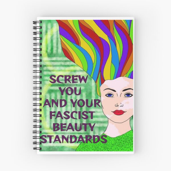 Item preview, Feminist Humanist Quote - Screw Your Fascist Beauty Standards designed and sold by LethalPixieDust.
