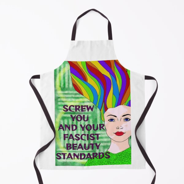 Item preview, Feminist Humanist Quote - Screw Your Fascist Beauty Standards designed and sold by LethalPixieDust.