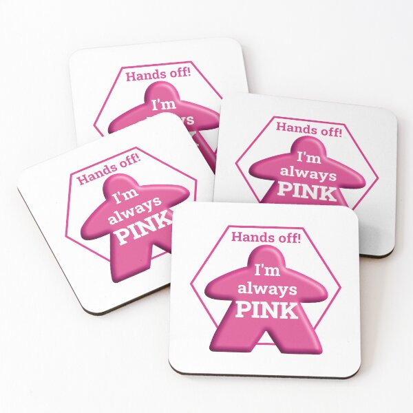 Item preview, Hands Off I'm Always Pink - Board game inspired meeple design - Table Top Gaming designed and sold by WindmillBay.
