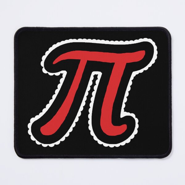 Item preview, Black and Red Pi Math Symbol designed and sold by ellenhenry.