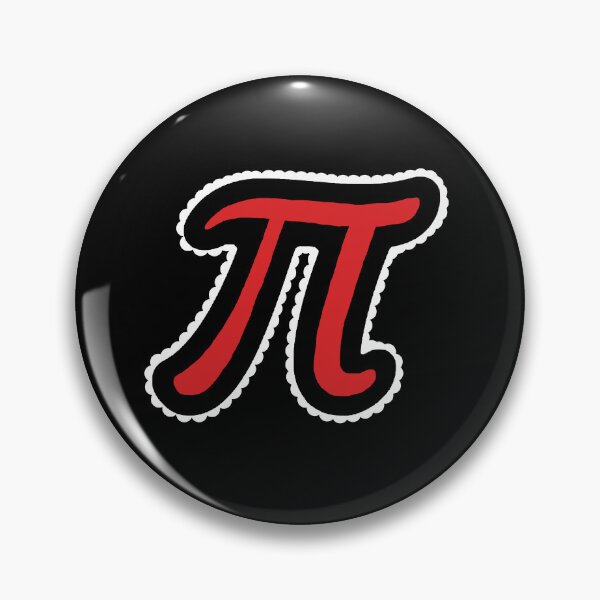 Item preview, Black and Red Pi Math Symbol designed and sold by ellenhenry.