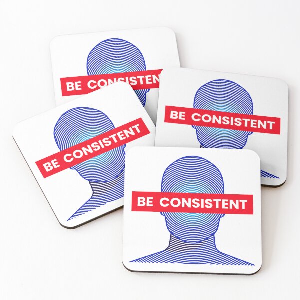 Item preview, Be Consistent reminder for focus on priorities.  designed and sold by MehmudArtdesign.