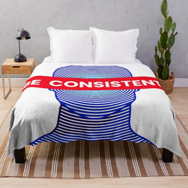 Item preview, Be Consistent reminder for focus on priorities.  designed and sold by MehmudArtdesign.