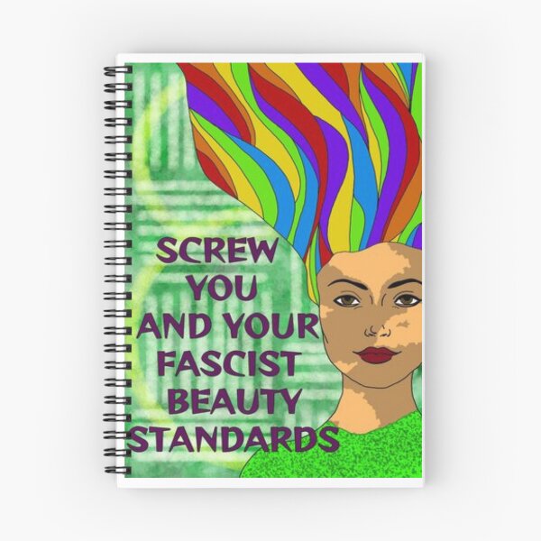 Item preview, Feminist Humanist Quote - Screw Your Fascist Beauty Standards designed and sold by LethalPixieDust.