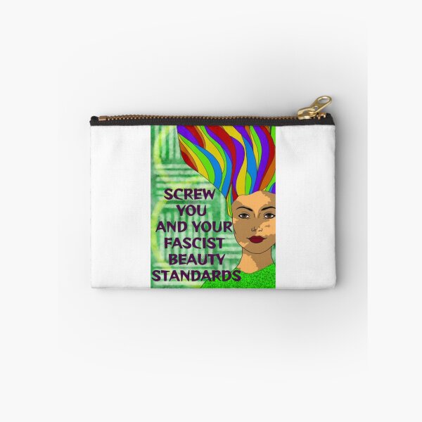 Item preview, Feminist Humanist Quote - Screw Your Fascist Beauty Standards designed and sold by LethalPixieDust.