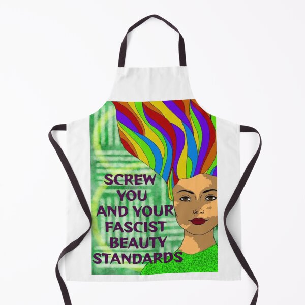 Item preview, Feminist Humanist Quote - Screw Your Fascist Beauty Standards designed and sold by LethalPixieDust.