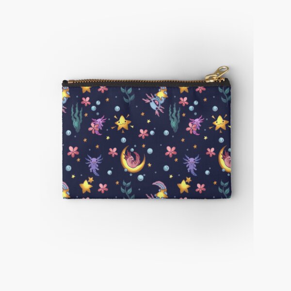 Item preview, Cute Nighttime Starry Axolotl Seamless Pattern designed and sold by Jenna Wing-Hu.