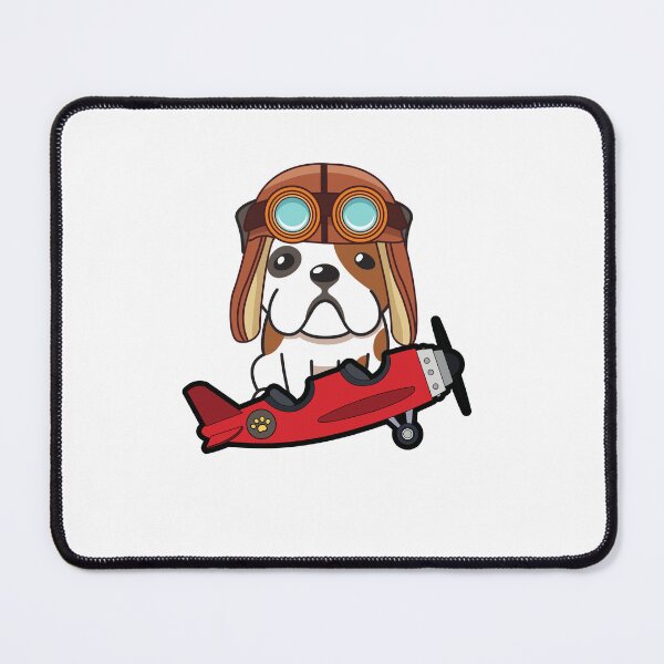 Item preview, Funny Bulldog is going to fly a vintage airplane designed and sold by Pet Station.