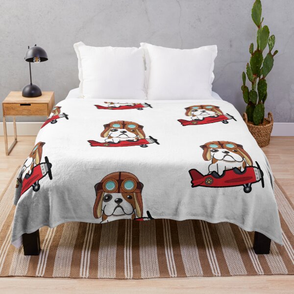 Item preview, Funny Bulldog is going to fly a vintage airplane designed and sold by Pet Station.