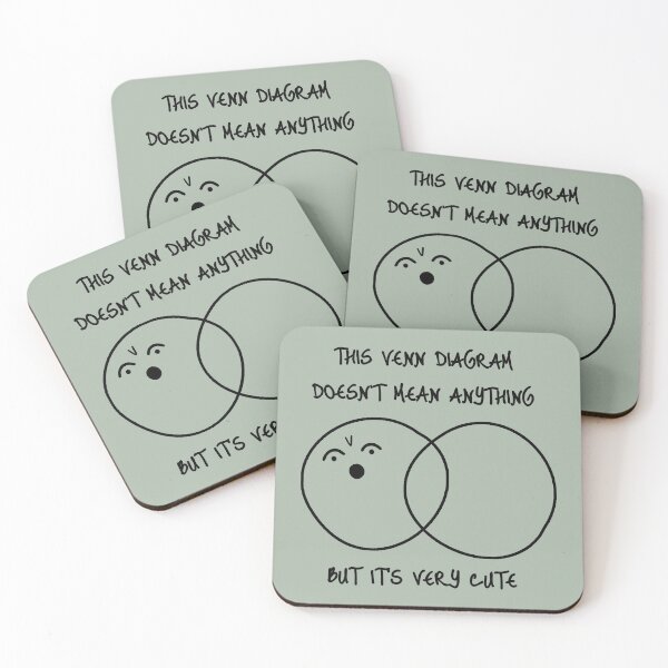 Item preview, Cute Venn diagram (black) designed and sold by SolidEarthArt.