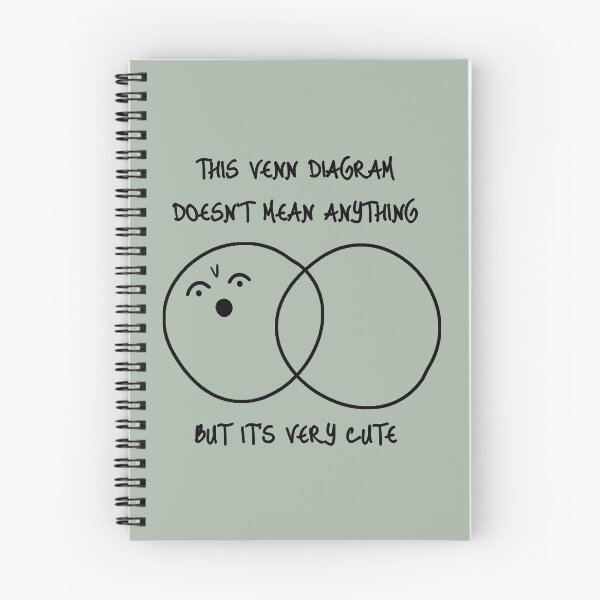 Item preview, Cute Venn diagram (black) designed and sold by SolidEarthArt.