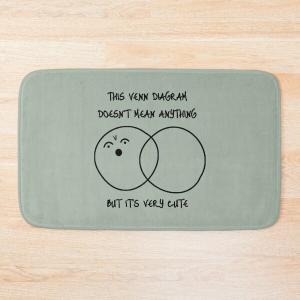 Item preview, Cute Venn diagram (black) designed and sold by SolidEarthArt.