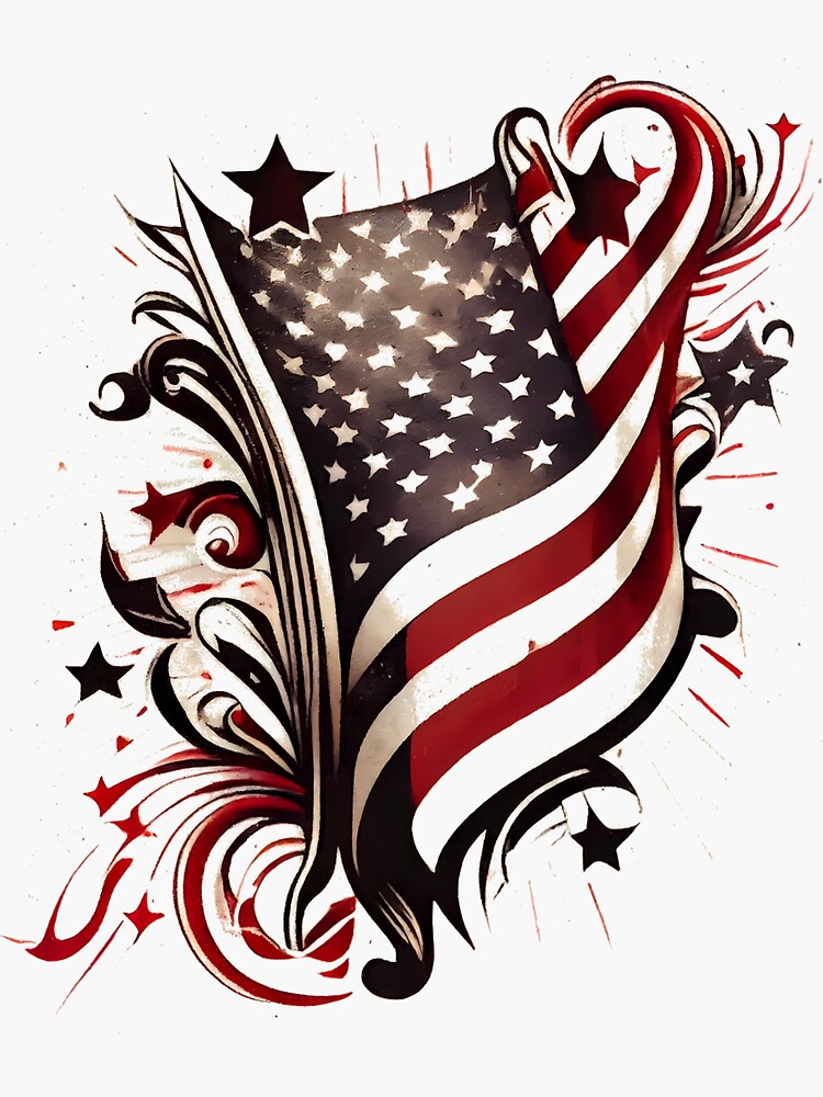 Flag Tattoo Design - Tattoos Designs