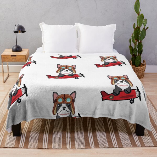 Item preview, Funny French Bulldog is going to fly a vintage airplane designed and sold by Pet Station.