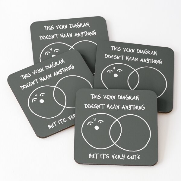 Item preview,  Cute Venn diagram (white) designed and sold by SolidEarthArt.