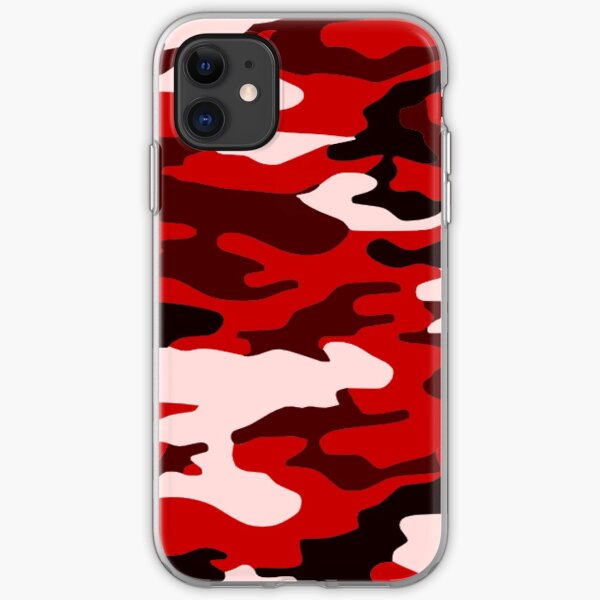 Red Camo iPhone Soft Case