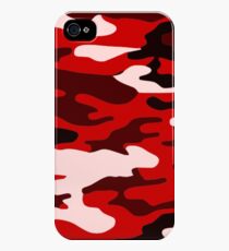 Red Camo iPhone 4s/4 Case