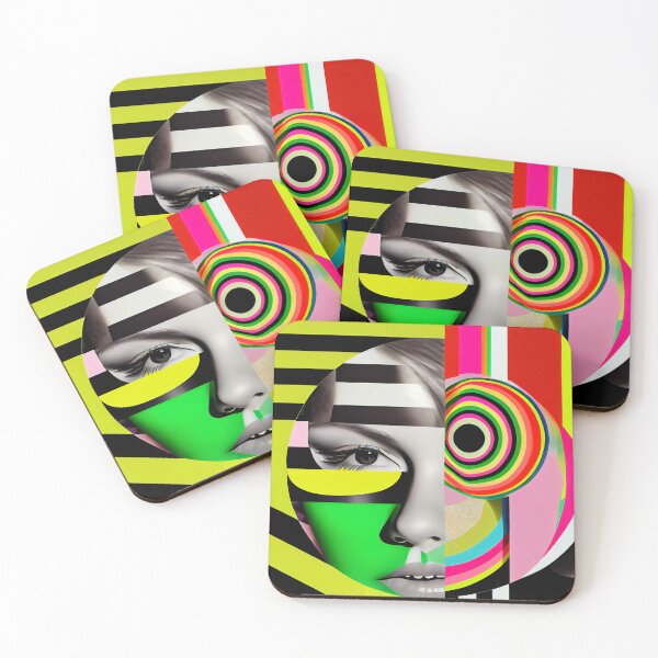 Item preview, Abstract woman in pop-art style portait designed and sold by loucaski.
