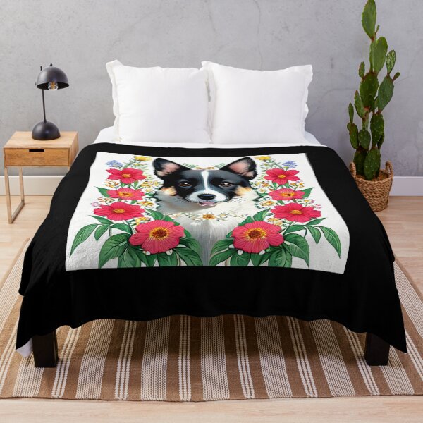 Item preview, Dog and flowers designed and sold by ChaosEdits.