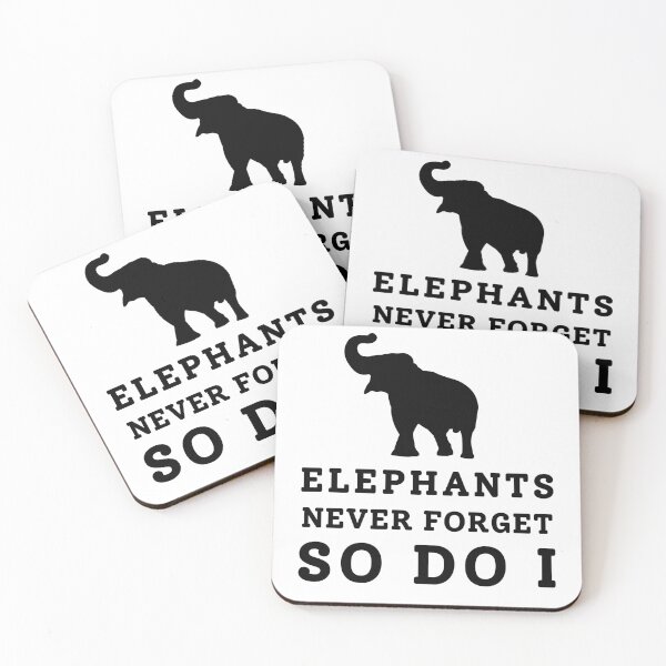 Item preview, elephants never forget so do i (light ver.) designed and sold by ohleeve.