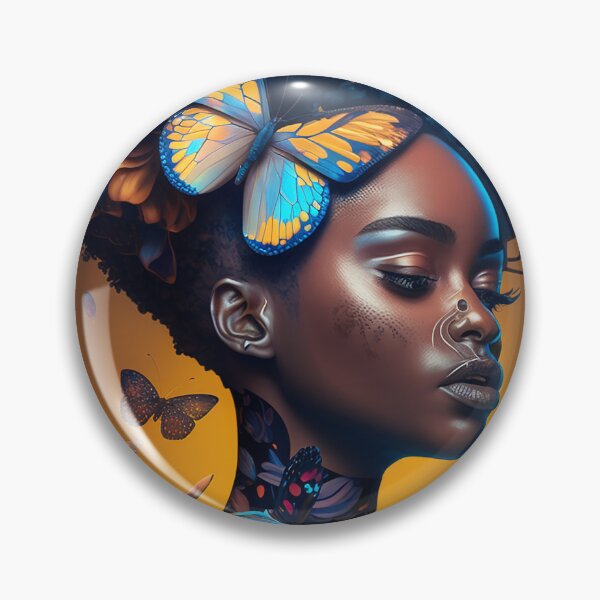 Item preview, Arte de mujer negra | Arte negro | amante de las mariposas | Impresiones digitales | Póster de chica negra | Descarga instantánea | Decoración del hogar designed and sold by Digitalprint95.
