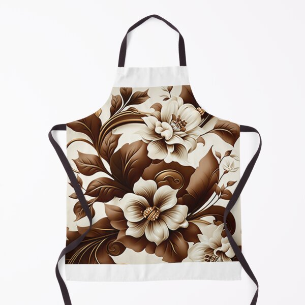 Artikelvorschau, floral baroque gardenias brown and white entworfen und verkauft von warzin.