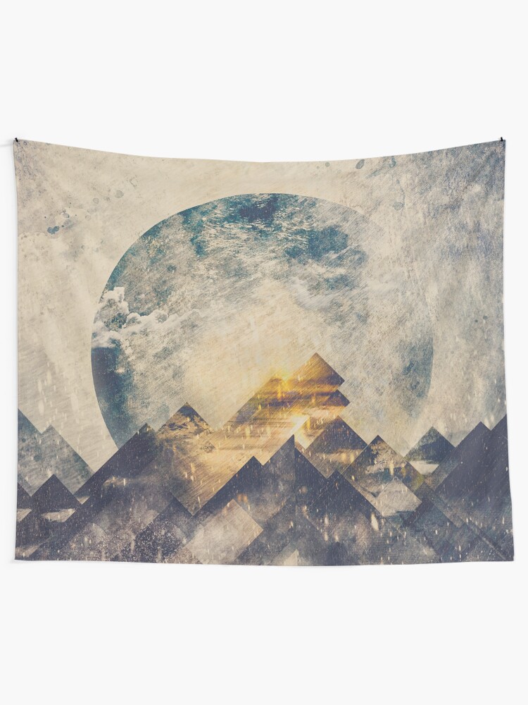 Alternate view of One mountain at a time Tapestry